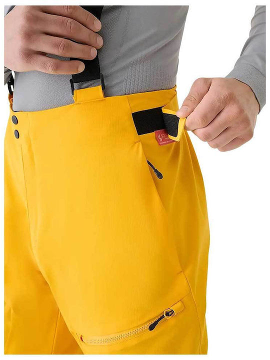 4F 4FWAW25TFTRM1086-71S Men's Trousers for Ski & Snowboard Yellow