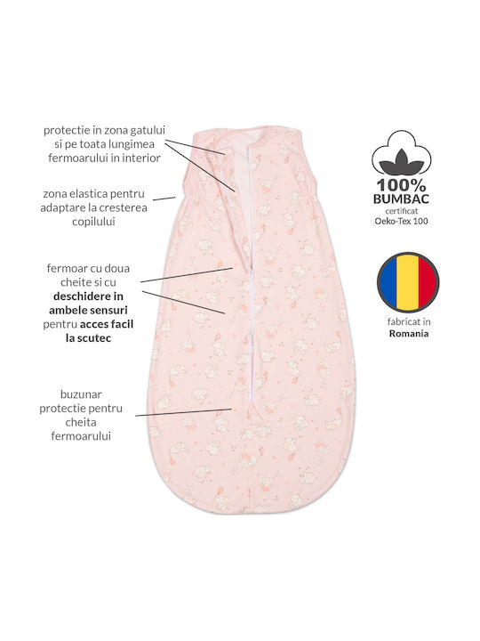 Kidizi Vara Sac de dormit 0.5 tog Roz