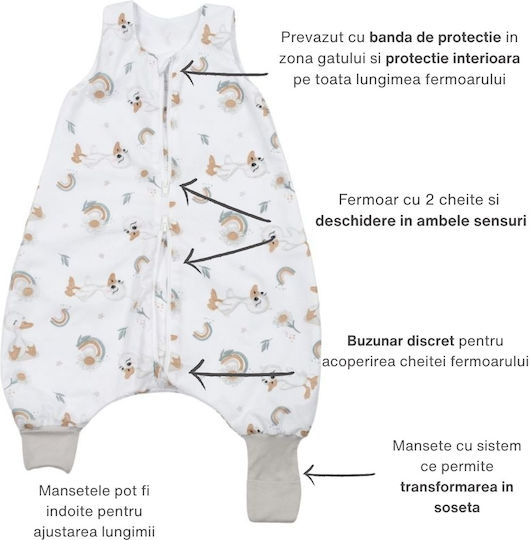 Kidizi De primăvară Sac de dormit 1 tog Ducky