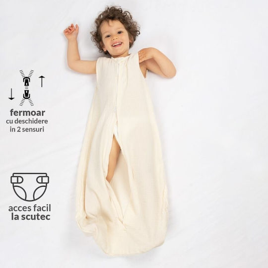 Kidizi Sommer Schlafsack 0.3 Tog Ivory