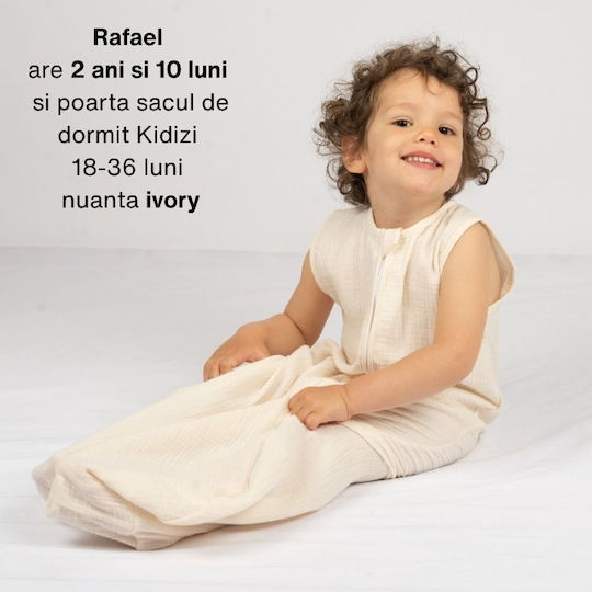 Kidizi Sommer Schlafsack 0.3 Tog Ivory