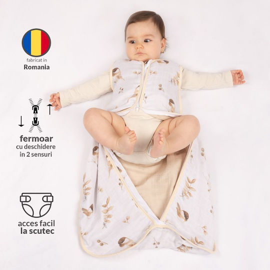 Kidizi Vara Sac de dormit 0.5 tog Alb