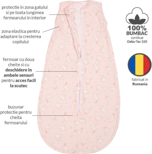 Kidizi Sac De Dormit Pentru Bebeluşi De Vară Roz Kidizi Sac De Dormit Pentru Bebeluşi De Vară Roz
