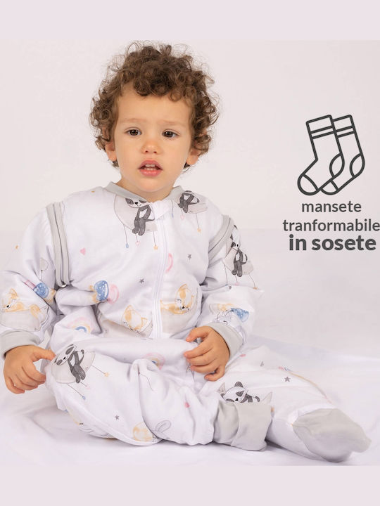 Kidizi De primăvară Sac de dormit 1 tog Alb