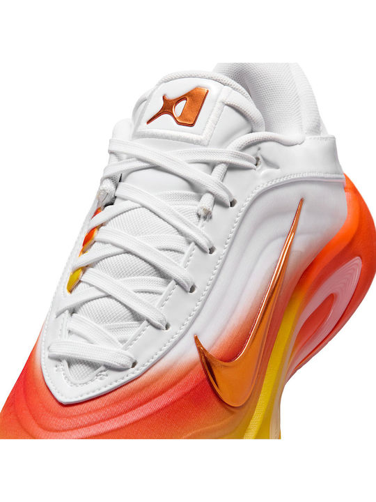 A'One Ниски Баскетболни обувки White / Chrome Yellow / Safety Orange