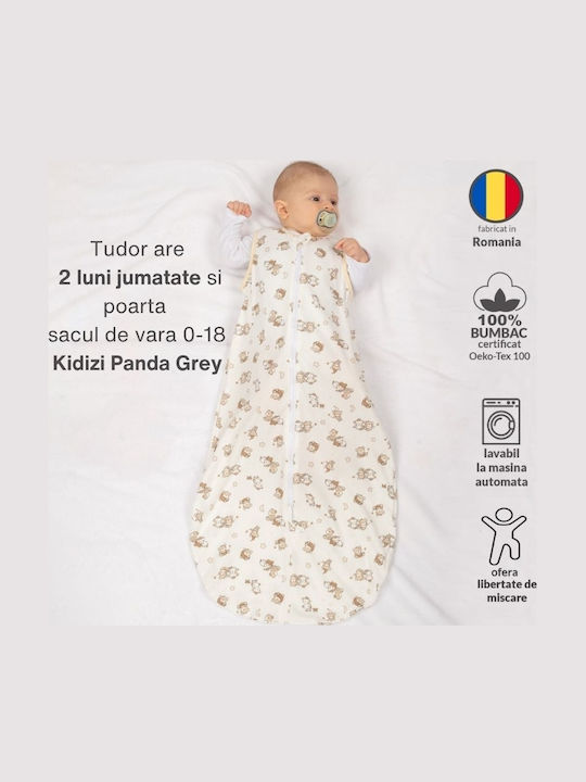 Kidizi Summer Sleeping Bag 0.5 Tog Gray
