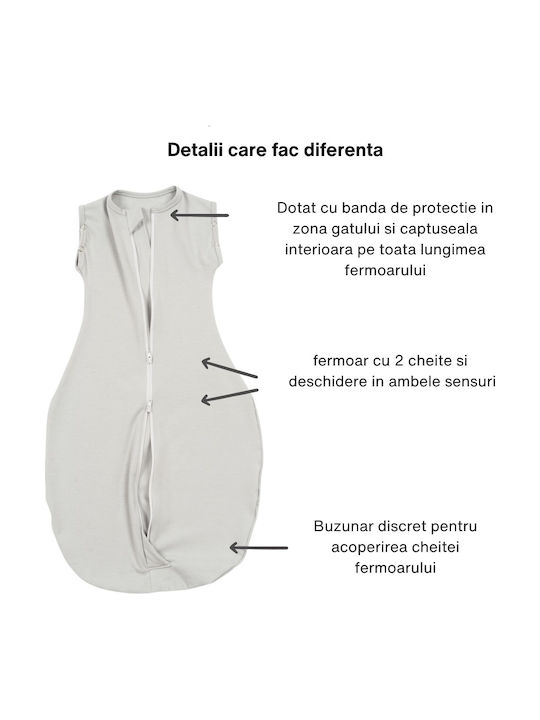 Kidizi Vara Sac de dormit 0.5 tog Gri