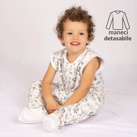 Kidizi De primăvară Sac de dormit 1 tog Multicolor cu mâneci detașabile