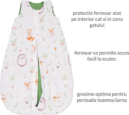 Kidizi Vara Sac de dormit 0.5 tog Forest Joy