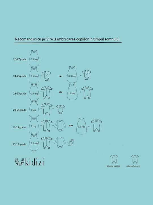 Kidizi De primăvară Sac de dormit 1 tog Multicolor