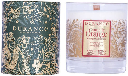 Durance Candle Orange Cinnamon Noel 2024 Aromatic Candle Wooden Wick 280g