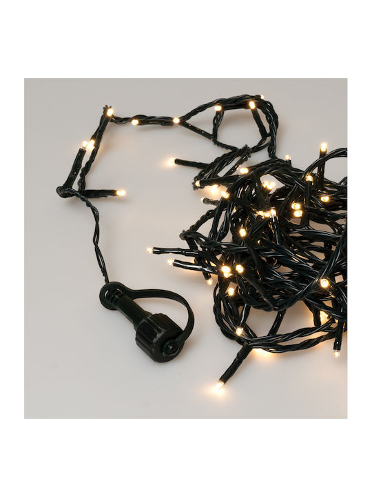 100 Luminite LED 5m. Alb cald tip Șir 1buc 100 Luminite LED 5m. Alb cald tip Șir 1buc
