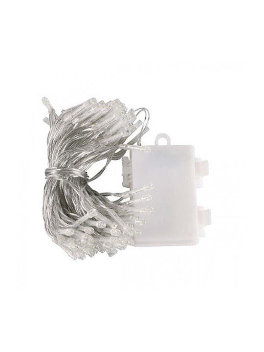 300 Λαμπάκια LED 30μ. Θερμό Λευκό Μπαταρίας σε Σειρά
