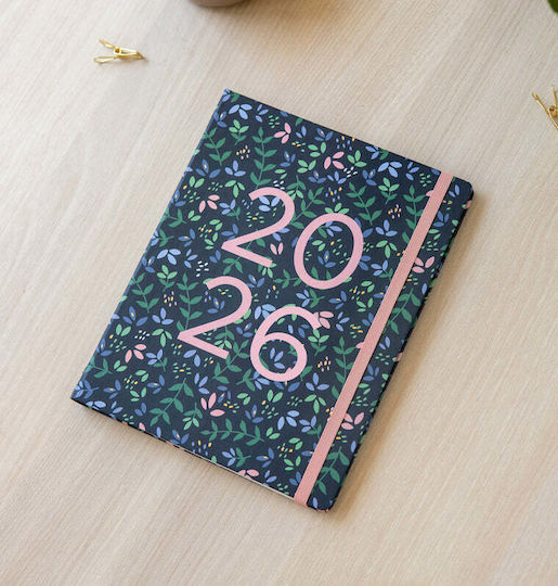Filofax A5 Garden Dusk Weekly Agenda A5 2026 17x21.5cm