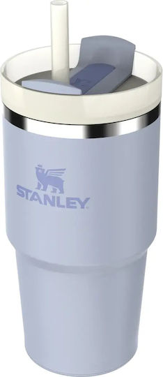 Stanley Quencher H2.0 FlowState Ποτήρι Θερμός Ανοξείδωτο BPA Free 590ml Hydrangea με Καλαμάκι
