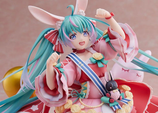 Square Enix Miku Hatsune Birthday 2021 (pretty Rabbit Ver.) By Spiritale Фигура височина 21бр в мащаб 1:7