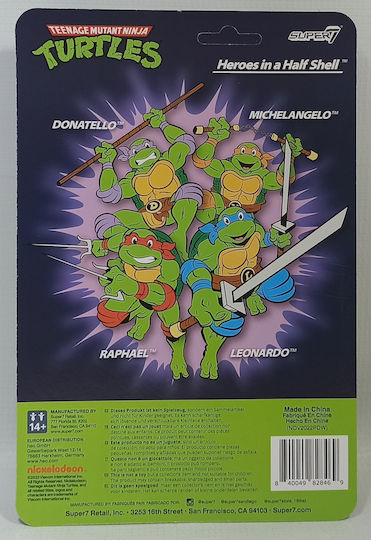 Super7 Teenage Mutant Ninja Turtles: Michelangelo Φιγούρα Δράσης 10εκ.
