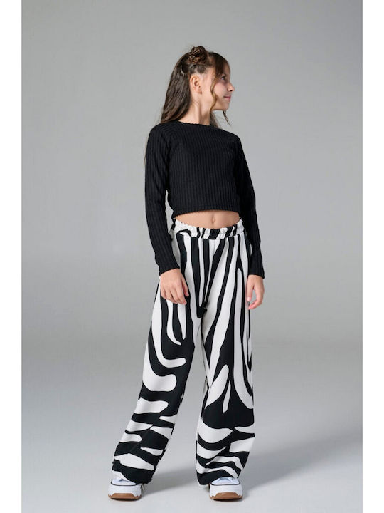 Kids Top Long-sleeved Black