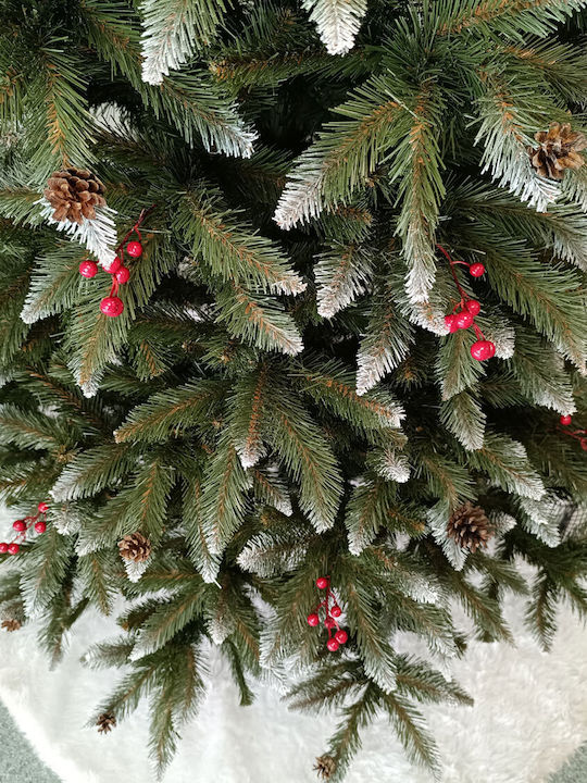 Χριστουγεννιάτικο Δέντρο Mountain Ash Χιονισμένο, Στολισμένο 240εκ.