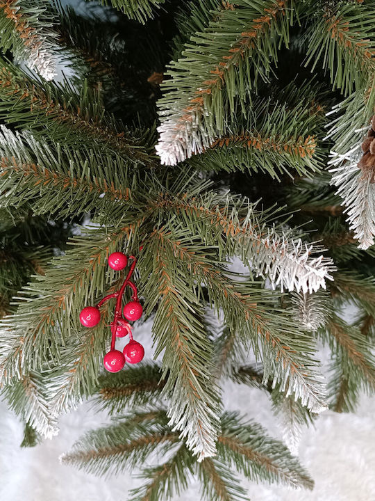 Χριστουγεννιάτικο Δέντρο Mountain Ash Χιονισμένο, Στολισμένο 240εκ.