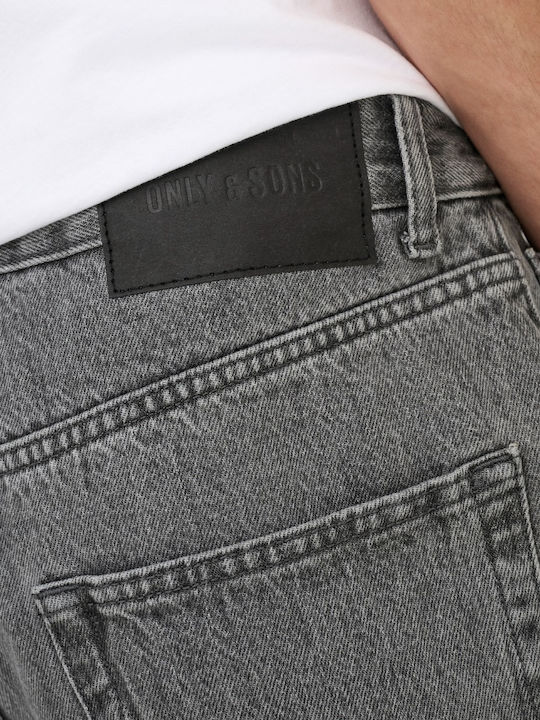 Herren Jeanshose mit Loose Passform Gray