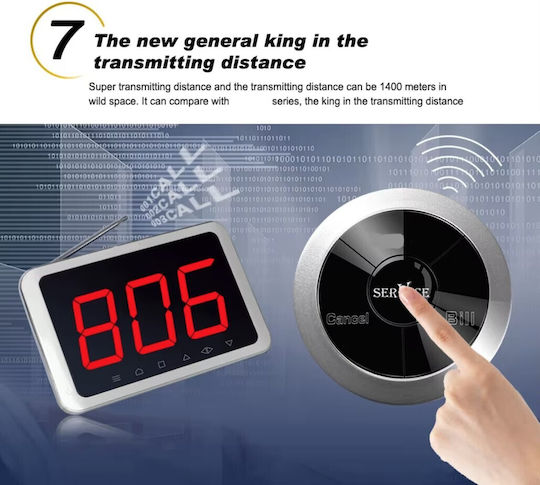 Wireless Waiter Call Button Customer Order
