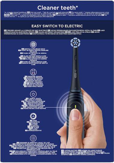 Oral-B iO Series 2 Electric Toothbrush with Timer Pressure Sensor and Travel Case Black