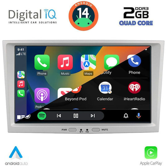 Digital IQ Ηχοσύστημα Αυτοκινήτου για Opel Corsa / Meriva / Tigra / Vectra 2003-2014 (Bluetooth/USB/AUX/WiFi/GPS/Apple-Carplay/Android-Auto) με Οθόνη Αφής 8"