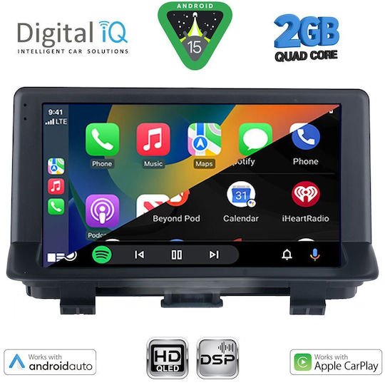 Digital IQ Ηχοσύστημα Αυτοκινήτου για Audi Q3 / A3 2013-2018 (Bluetooth/USB/AUX/WiFi/GPS/Apple-Carplay/Android-Auto) με Οθόνη Αφής 9"