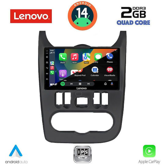 Lenovo Автомобилна Аудио Система (Блутут/USB/AUX/WiFi/GPS/Apple-Carplay/Android-Auto) с Тъчскрийн 9"