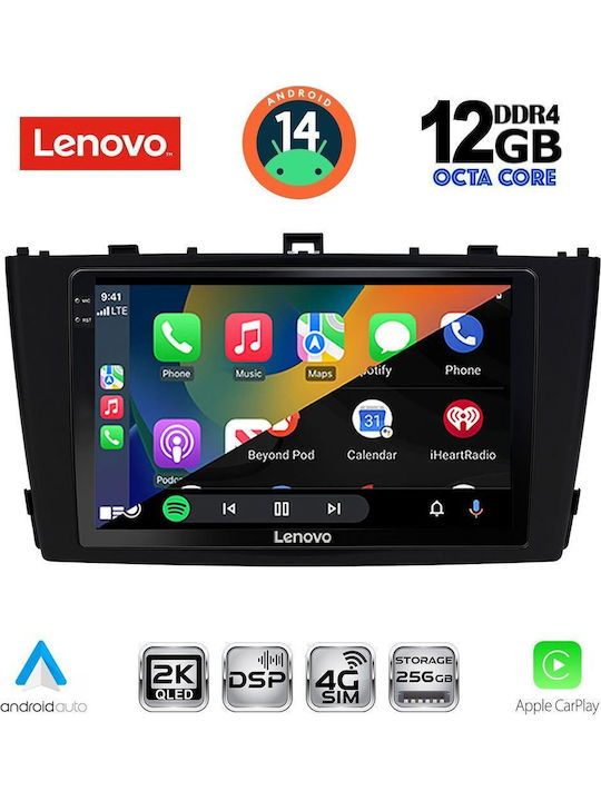 Lenovo Auto-Audiosystem für Toyota Avensis BMW X1 / X3 / X4 2009-2015 (Bluetooth/USB/AUX/WiFi/GPS/Apple-Carplay/Android-Auto) mit Touchscreen 9"