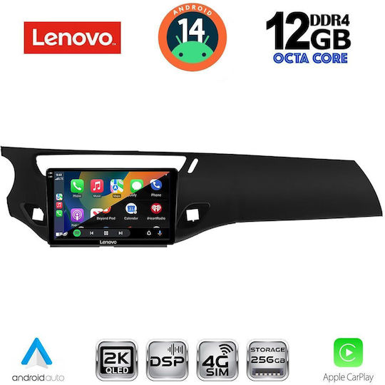 Lenovo Ηχοσύστημα Αυτοκινήτου για Citroen C3 / DS3 BMW X1 / X3 / X4 2009-2016 (Bluetooth/USB/AUX/WiFi/GPS/Apple-Carplay/Android-Auto) με Οθόνη Αφής 9"