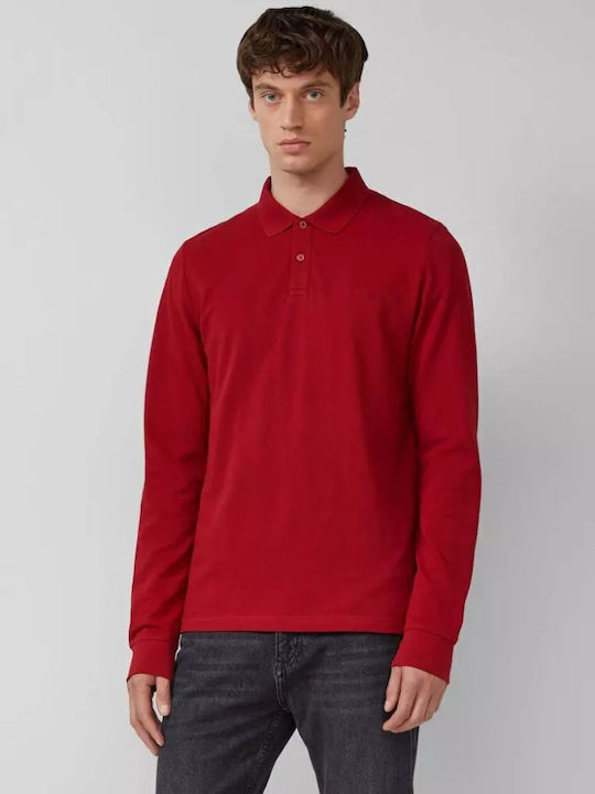 Polo Long Sleeve Blouse Red