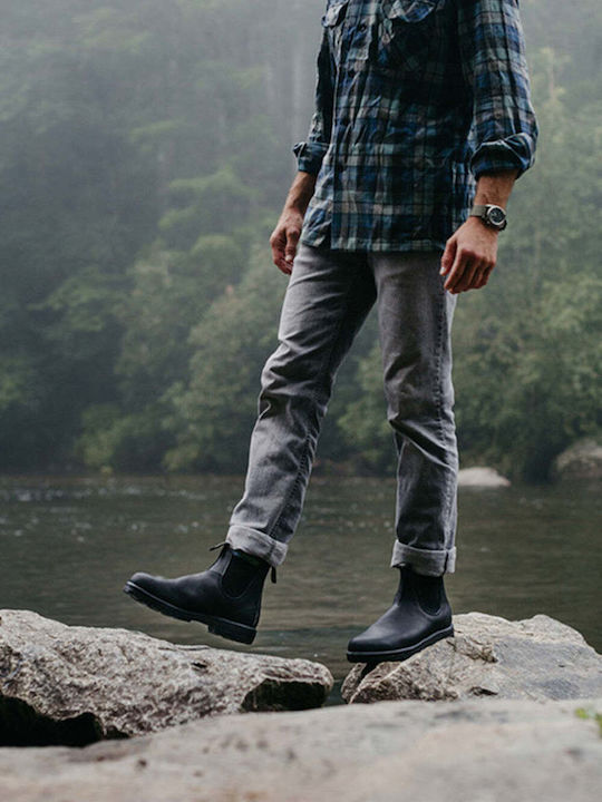 Classic 558 Leather Black Chelsea Boots