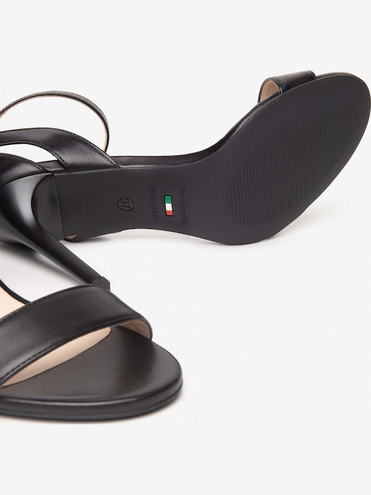 Leder Sandalen Schwarz
