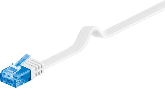 Goobay Равен U/UTP Cat.6a Кабел за Ethernet мрежа 2м Бял 1бр