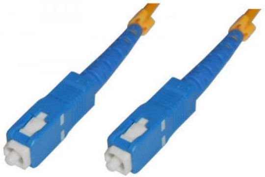 Microconnect Καλώδιο Οπτικής Ίνας SC/UPC-SC/UPC 5m Κίτρινο