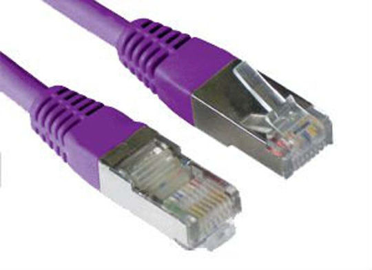 Professional Patch Cable Logon Sftp Awg26 Lsoh 10m Cat6a 500mhz Purple Tcr6ass100v