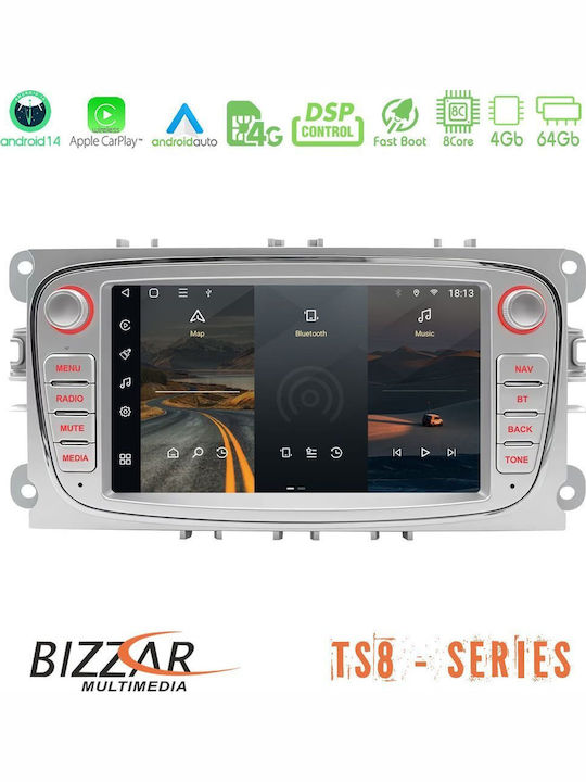 Bizzar Car Audio System for BMW X5 / X5 (E53) / E39 Land Rover Range Rover 2002 – 2005 (Bluetooth/USB/WiFi/GPS/Apple-Carplay/Android-Auto) with Touch Screen 7"