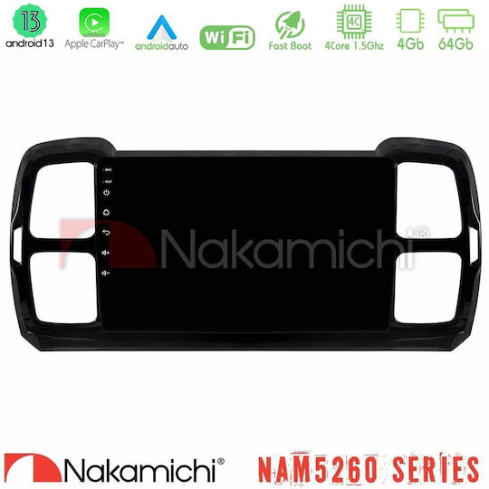 Nakamichi Nam5260 Seria Citroen Ds5 Aircross 2017-2021 4core Android12 4+64gb Navigație Tabletă Multimedia 9″ Carplay & Android Auto Carplay & Android Auto