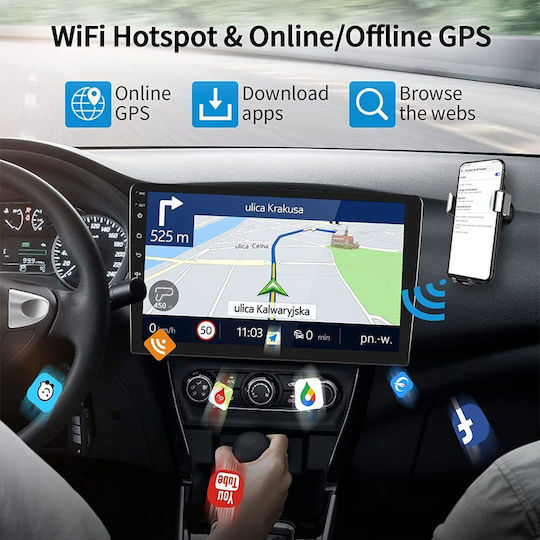 Ηχοσύστημα Αυτοκινήτου για Suzuki Baleno 2016-2022 (Bluetooth/USB/WiFi/GPS/Apple-Carplay/Android-Auto) με Οθόνη Αφής 9"