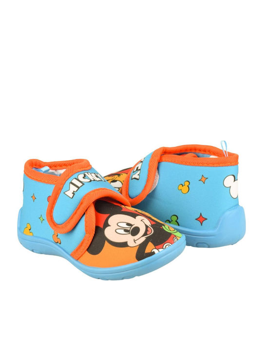 Kids Slippers Blue Mickey
