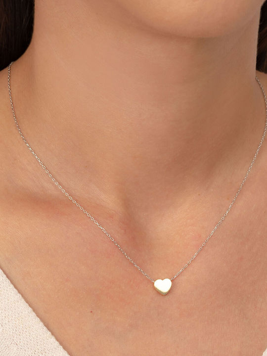 Excite-Fashion with design Heart from Gold Plated Silver
