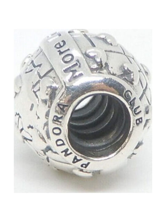 Limited Edition Lucky Charm Diamond Swirl Silver 925 Pandora Club 2018 More Love Globe 796602