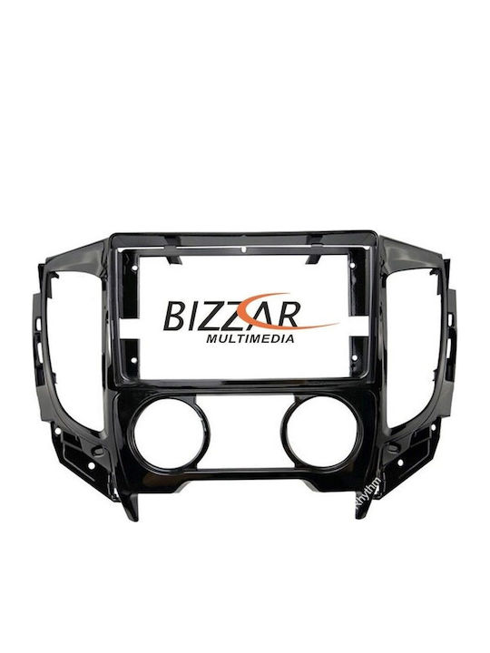 Bizzar Auto-Audiosystem für Fiat Vollrück Mitsubishi L200 2016 mit A/C (Bluetooth/USB/WiFi/GPS/Apple-Carplay/Android-Auto) mit Touchscreen 9"