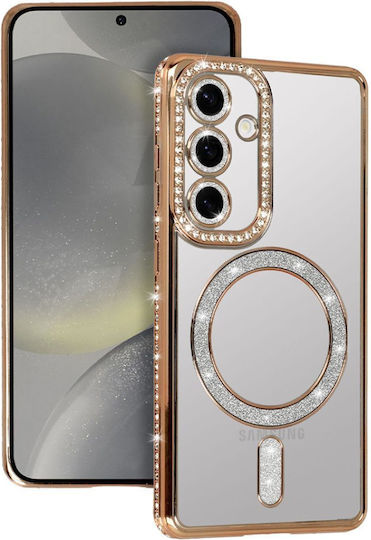 Back Cover Σιλικόνης / Tempered Glass Χρυσό (Galaxy A17)
