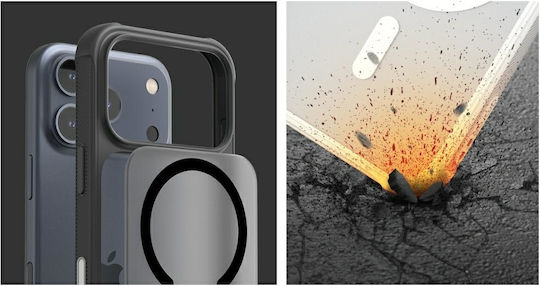 Araree Duple M Umschlag Rückseite Silikon / Kunststoff Schwarz (iPhone 17 Pro)