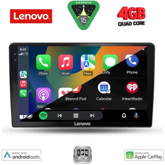 Lenovo Ηχοσύστημα Αυτοκινήτου για Toyota Corolla Verso 2000-2004 (Bluetooth/USB/WiFi/GPS/Apple-Carplay/Android-Auto) με Οθόνη Αφής 9"