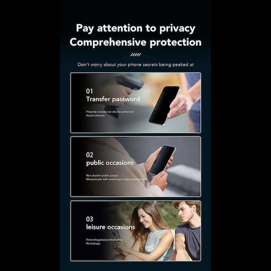 Anank 2.5d 360° Privacy Screen Protector Iphone 14 Pro Black
