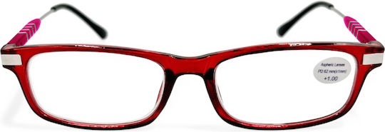 Optosquad Reading Glasses +0.50 in Red color 8970-1